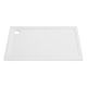 Stone Resin 45mm Low Profile Rectangle Shower Trays with Black or Chrome Fast Flow Waste