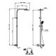 Helier Cool Touch Rigid Riser Shower