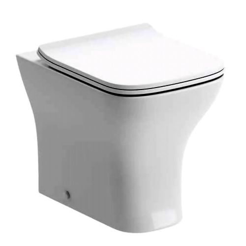 Askham Square BTW Toilet with Slimline Soft Close Seat