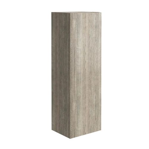 Ambience Grey Oak Wall Mounted Tall Storage Unit with Optional Frame and Shelf