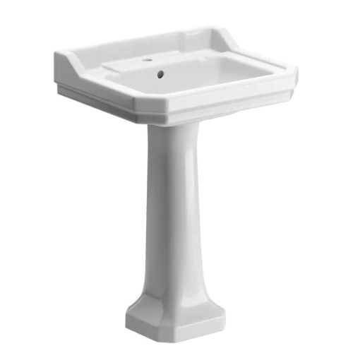 Coxwold Traditional 600mm Basin and Full Pedestal