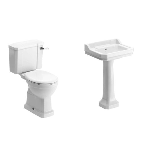 Coxwold Suite, Close Coupled Toilet, Basin and Full Pedestal (TS)